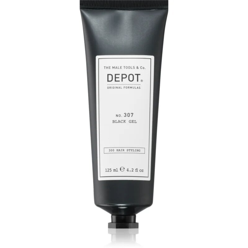 Depot 300 HAIR STYLING NO. 307 BLACK GEL стилизиращ гел за тъмна коса 125 мл.