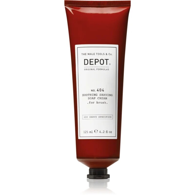 Depot 400 SHAVE SPECIFICS O. 404 SOOTHING SHAVING SOAP CREAM .for brush. успокояващ крем бръснене for brush 125 мл.