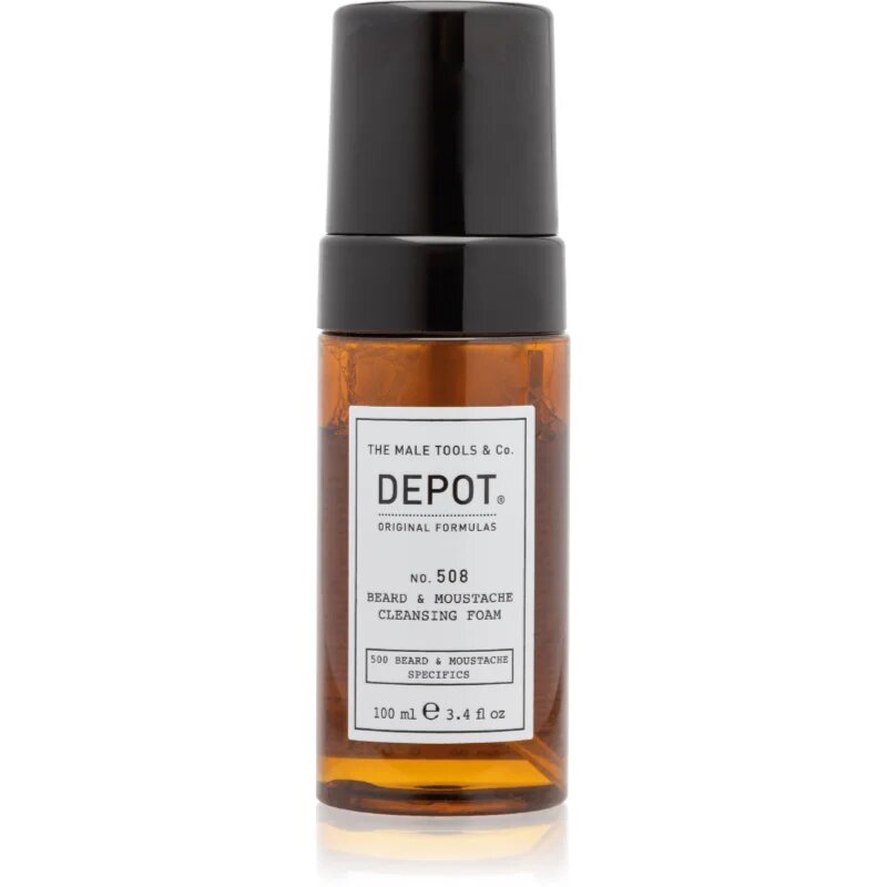 Depot 500 BEARD & MOUSTACHE SPECIFICS NO. 508 BEARD & MOUSTACHE CLEANSING FOAM почистваща пяна за брадата 100 мл.