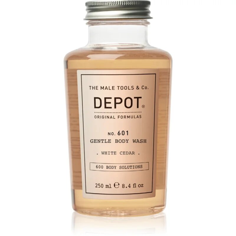 Depot 600 BODY SOLUTIONS NO. 601 GENTLE BODY WASH душ гел за мъже White Cedar 250 мл.