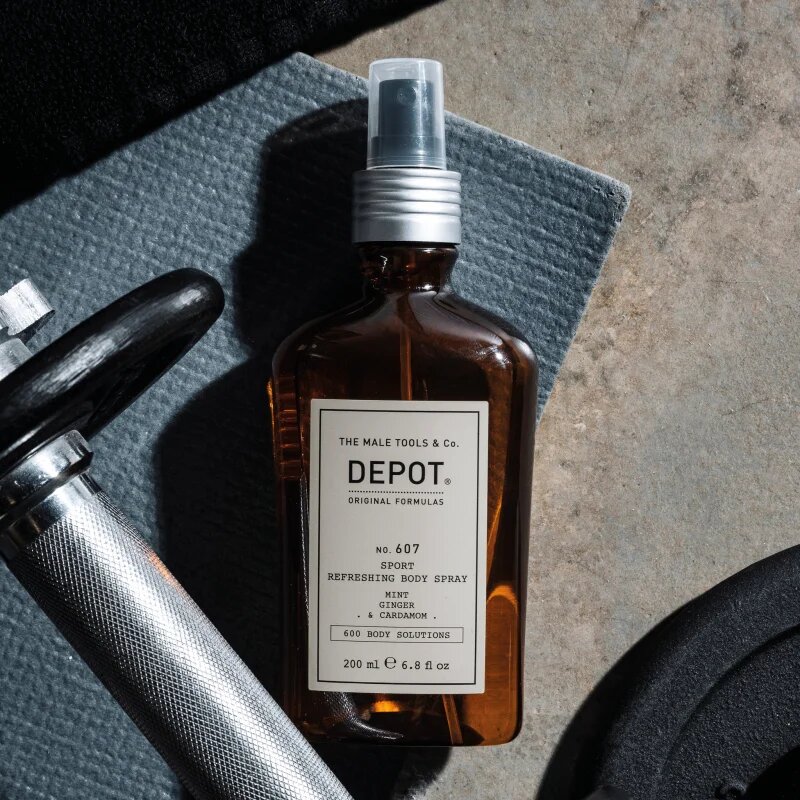 Depot 600 BODY SOLUTIONS NO. 607 SPORT REFRESHING BODY SPRAY освежаващ спрей за тяло за мъже 200 мл.