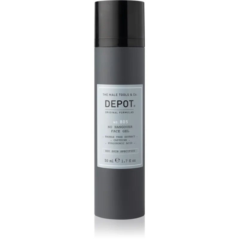 Depot 800 SKIN SPECIFICS NO. 805 NO HANGOVER FACE GEL хидратиращ гел за всички типове кожа на лицето 50 мл.