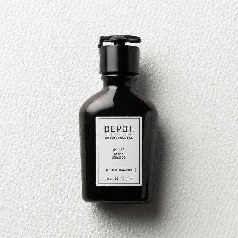 Depot No. 110 Black Shampoo шампоан неутрализиращ кафеникавите оттенъци 50 мл.