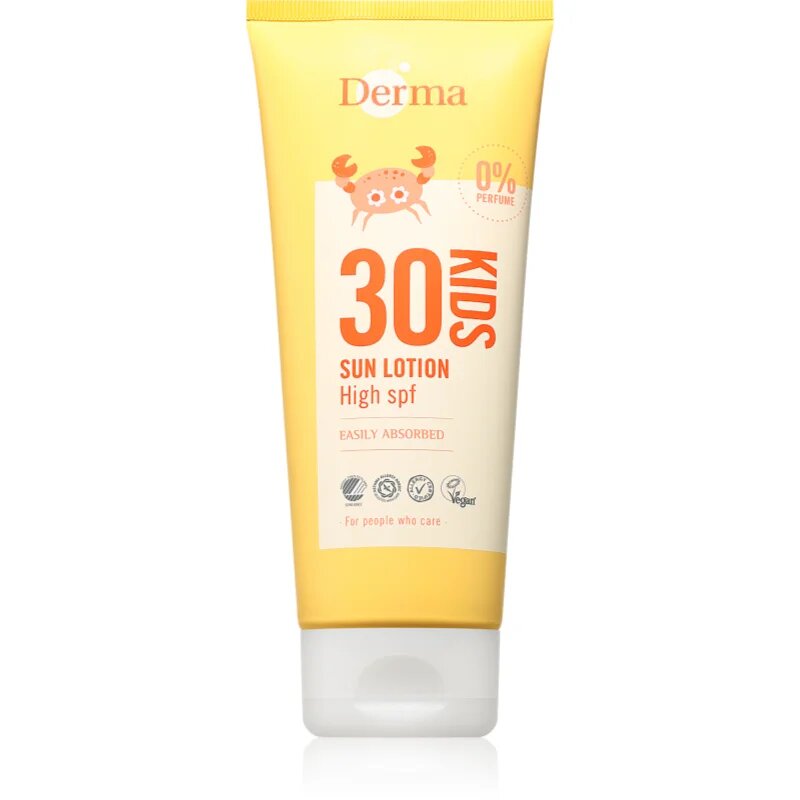Derma Kids детско мляко за тен SPF 30 200 мл.