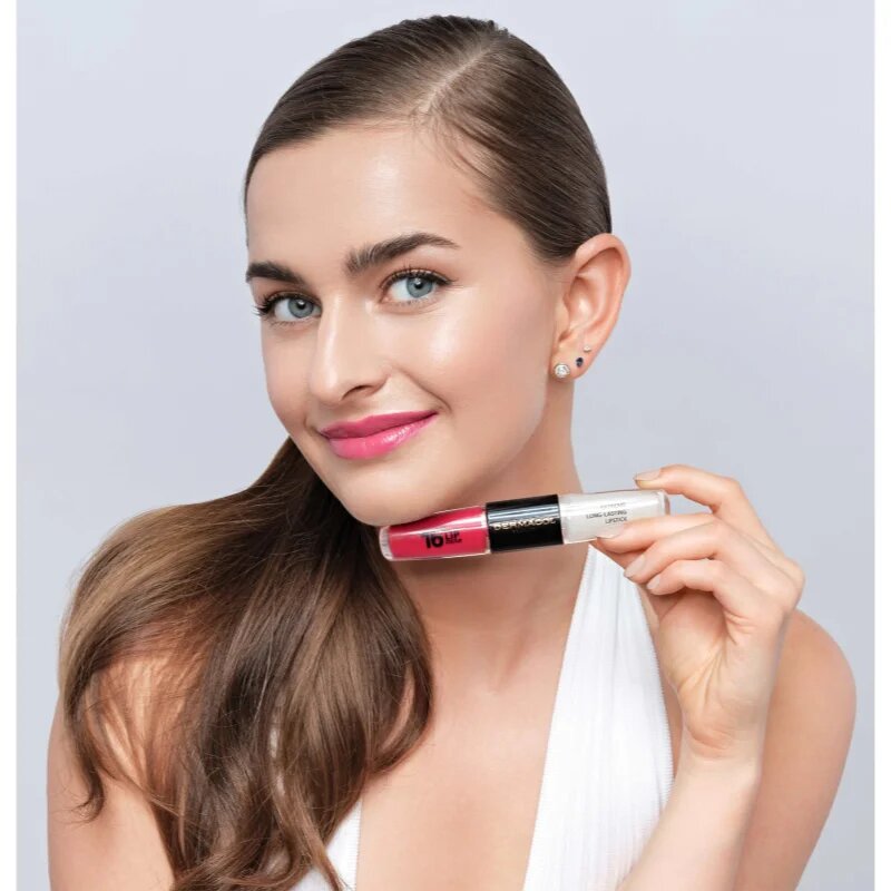 Dermacol 16H Lip Colour дълготрайно червило и гланц за устни цвят 36 Coral Sunset 2x4 мл.