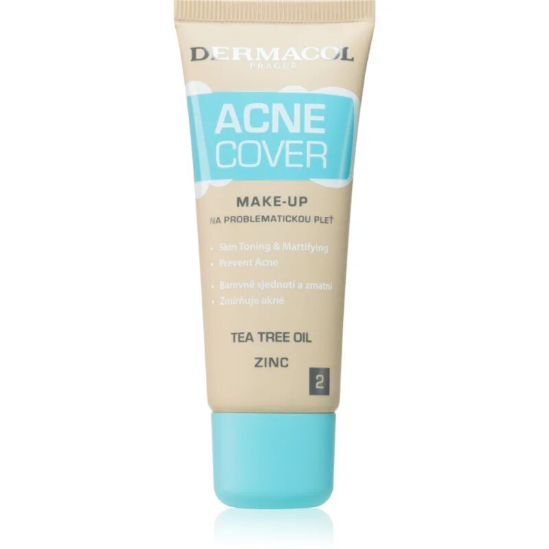 Dermacol Acne Cover успокояващ фон дьо тен с Tea Tree oil цвят No. 2 30 мл.