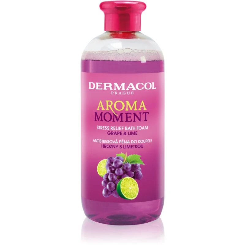 Dermacol Aroma Moment Grape & Lime антистрес пяна за вана 500 мл.