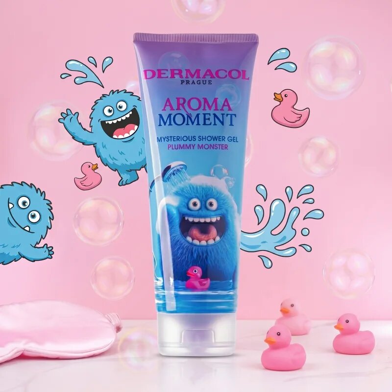 Dermacol Aroma Moment Plummy Monster пяна за вана за деца аромати Plum 500 мл.
