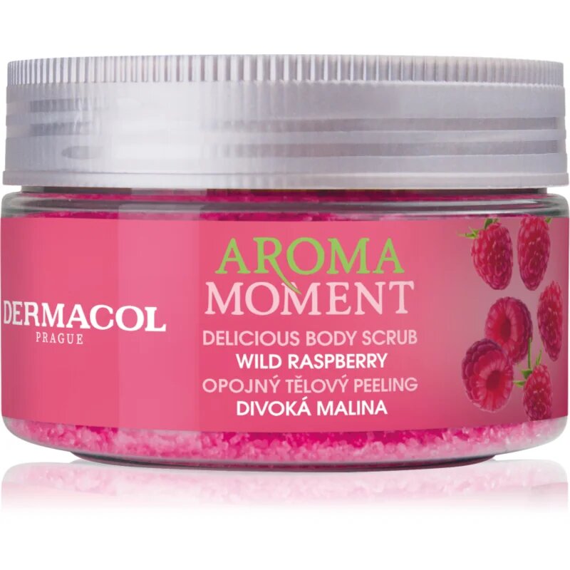 Dermacol Aroma Moment Wild Raspberry захарен скраб за тяло с аромат на малини 200 гр.