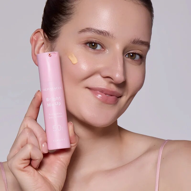 Dermacol Bright Me Up Protective Day Cream дневен предпазващ крем с витамин С SPF 50 50 мл.