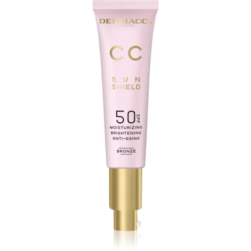 Dermacol CC Sun Shield СС крем с подмладяващ ефект SPF 50 цвят Bronze 30 мл.