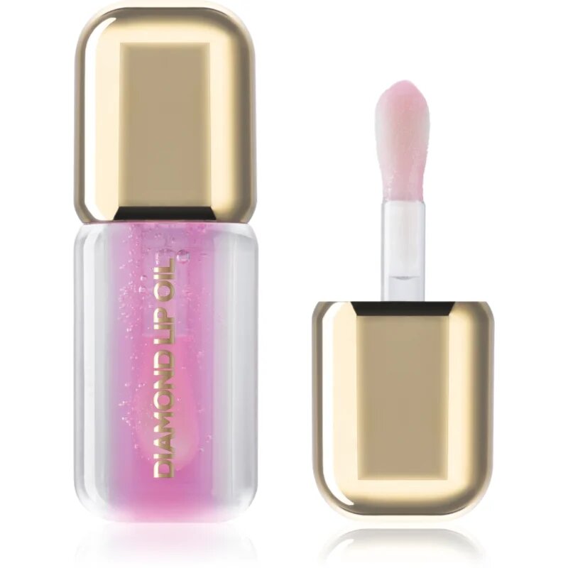 Dermacol Diamond Edition Lip Oil тониращо олио за устни с увеличаващ ефект цвят 01 Strawberry Cream 4 мл.