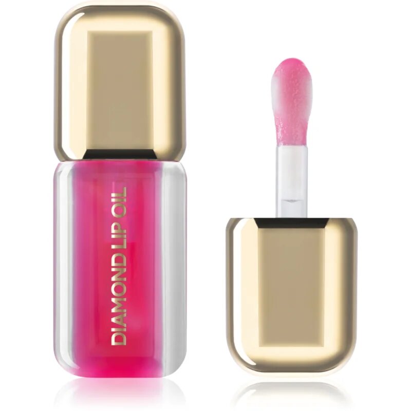 Dermacol Diamond Edition Lip Oil тониращо олио за устни с увеличаващ ефект цвят 05 Rose Flame 4 мл.