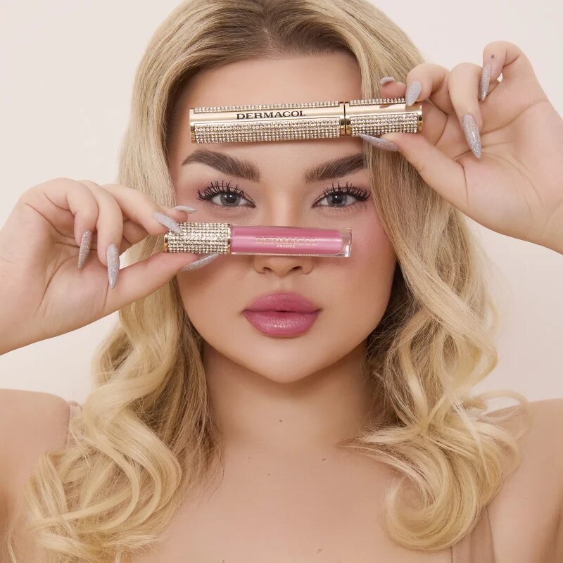 Dermacol Diamond Edition Peptide Lip Glaze гланц-грижа за устни с пептиди цвят 02 Very Vera 2.5 мл.