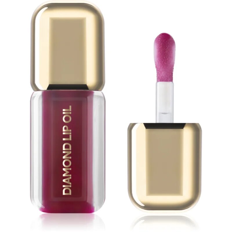 Dermacol Diamond Lip Oil тониращо олио за устни с увеличаващ ефект цвят 06 Berry Bloom 4 мл.
