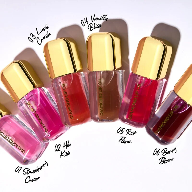 Dermacol Diamond Lip Oil тониращо олио за устни с увеличаващ ефект цвят 06 Berry Bloom 4 мл.