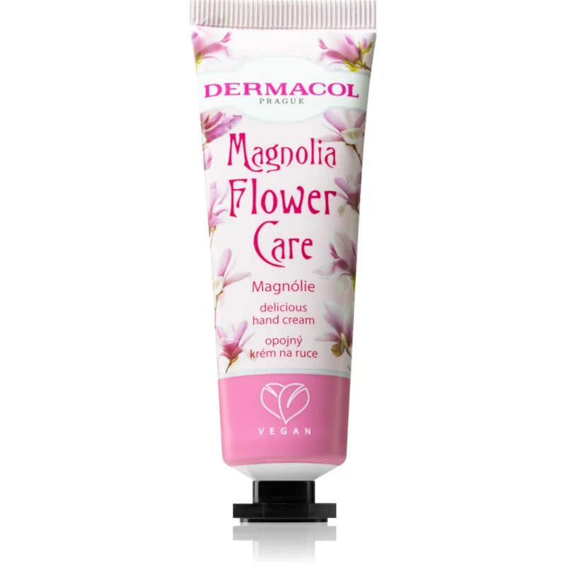 Dermacol Flower Care Magnolia подхранващ крем за ръце с аромат на цветя 30 мл.