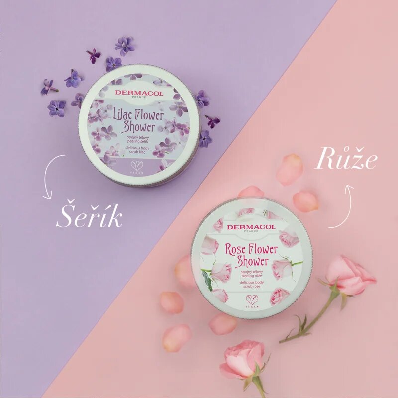Dermacol Flower Care Rose захарен скраб за тяло 200 гр.