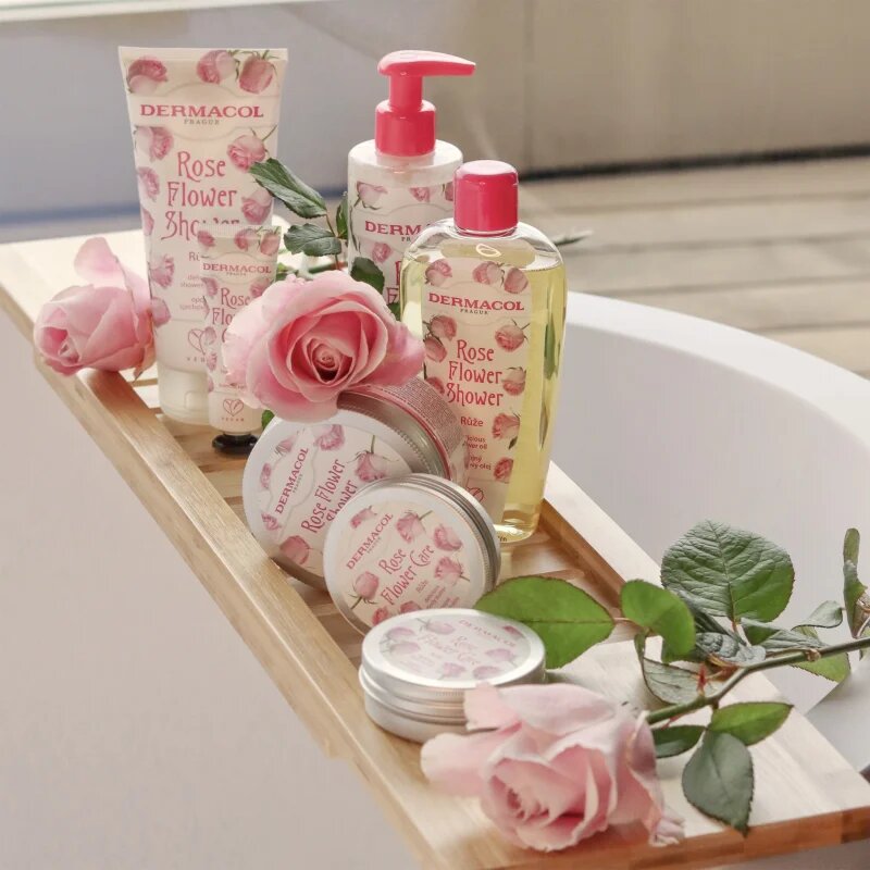 Dermacol Flower Care Rose захарен скраб за тяло 200 гр.