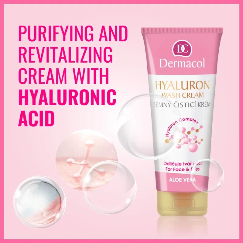 Dermacol Hyaluron нежно почистващ крем за лице и очи 100 мл.