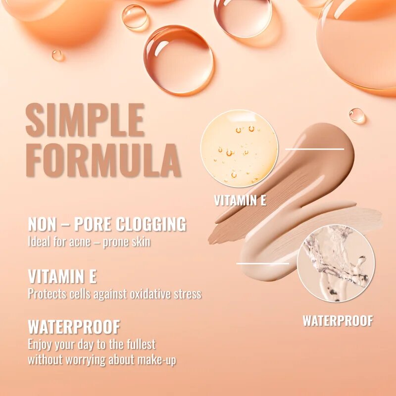 Dermacol Infinity високо покривен фон дьо тен SPF 15 цвят 2.5 Vanilla 20 гр.
