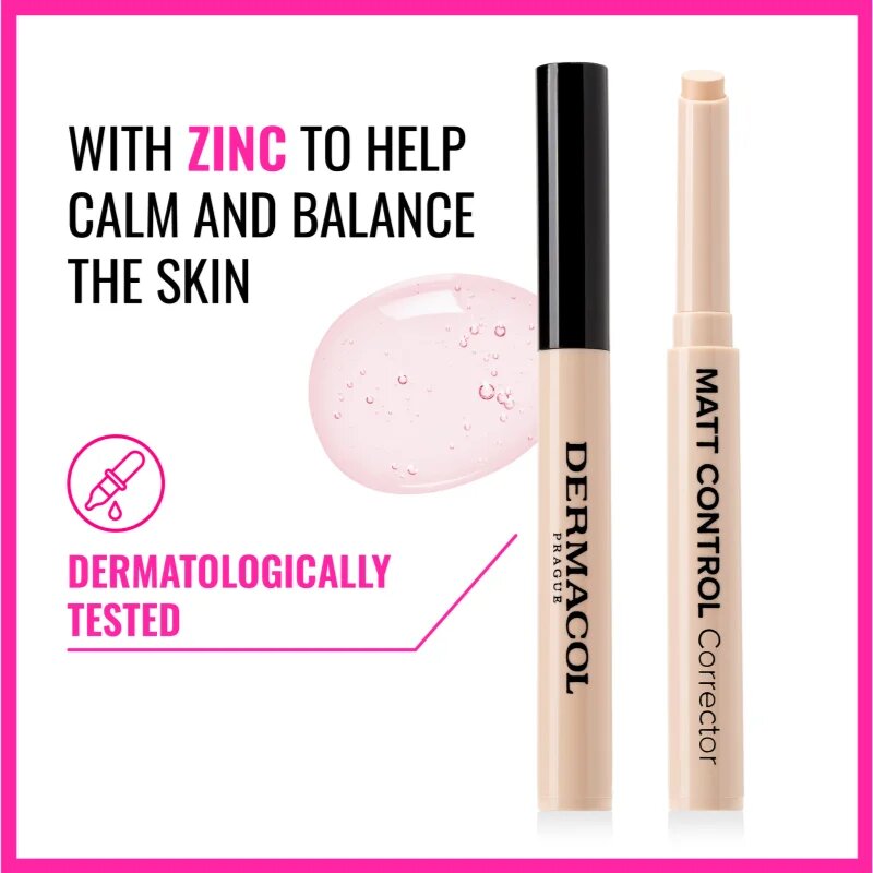 Dermacol Matt Control покриващ коректор цвят 02 1.1 гр.