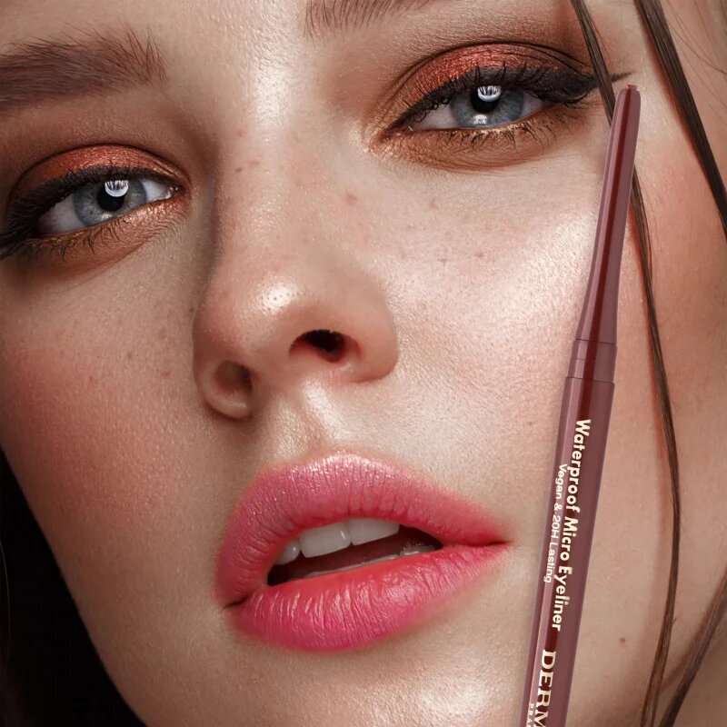 Dermacol Micro Eyeliner Waterproof водоустойчив молив за очи цвят 03 Dark Brown 1 гр.