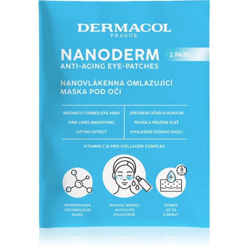 Dermacol Nanoderm подмладяваща маска за очи 2 чифт