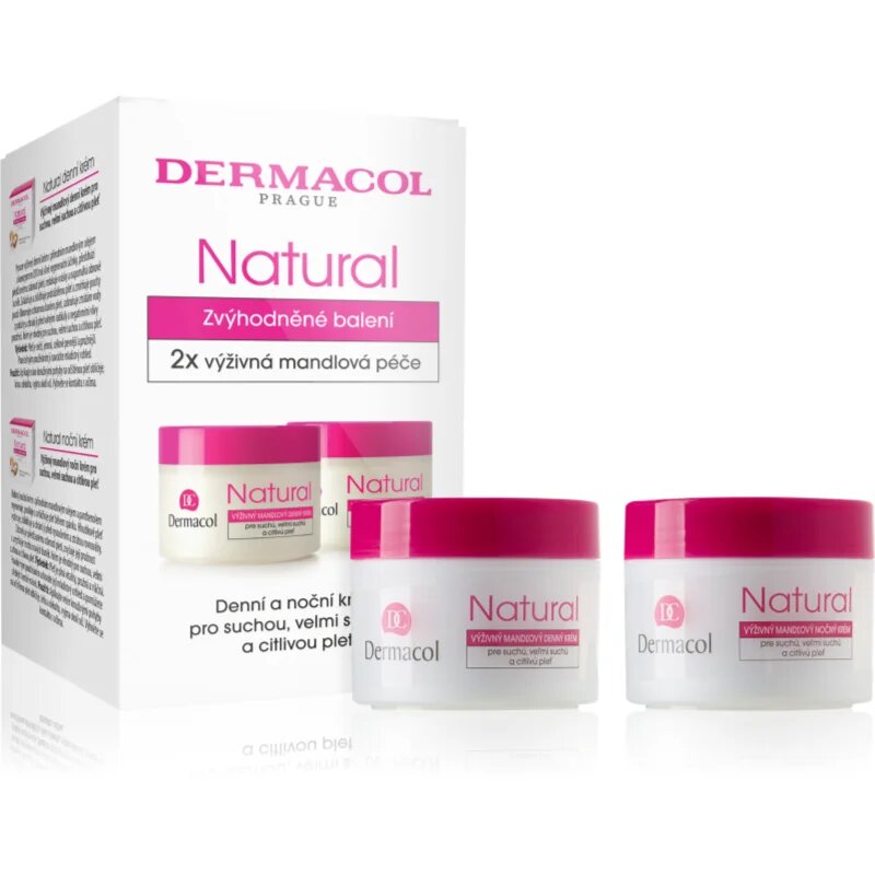Dermacol Natural подхранващ бадемов крем дуо