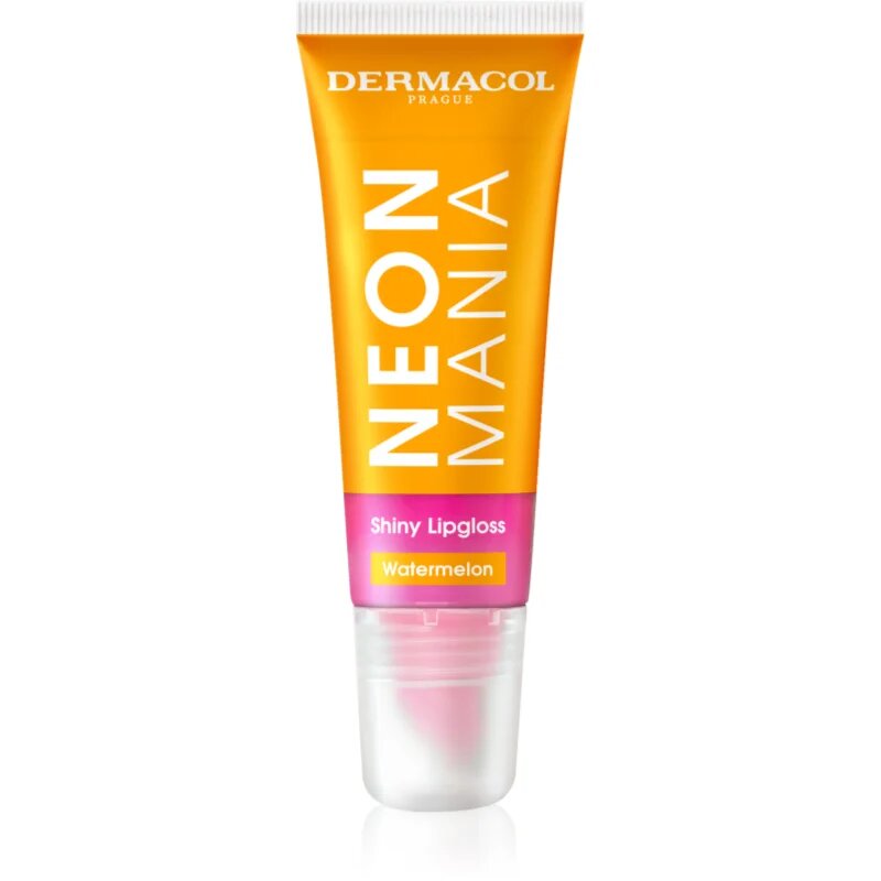 Dermacol Neon Mania блясък за устни в туба цвят Watermelon 10 мл.