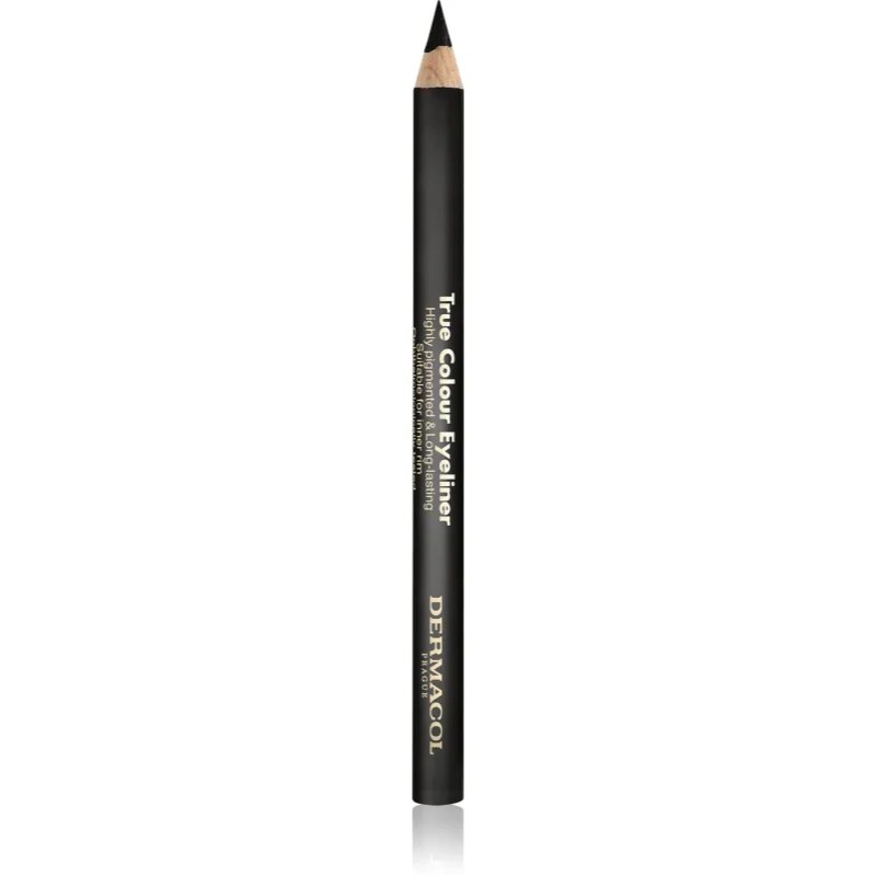 Dermacol True Colour Eyeliner дълготраен молив за очи цвят 01 Black 4 гр.