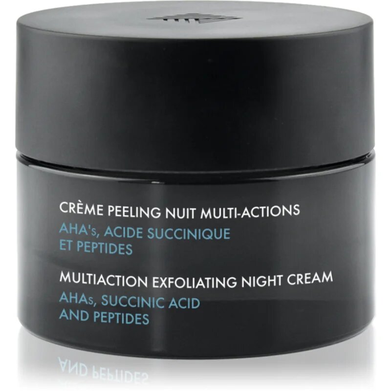 DermActe Treat Multiaction Exfoliating Night Cream ексфолиращ нощен крем за освежаване и изглаждане на кожата 50 мл.