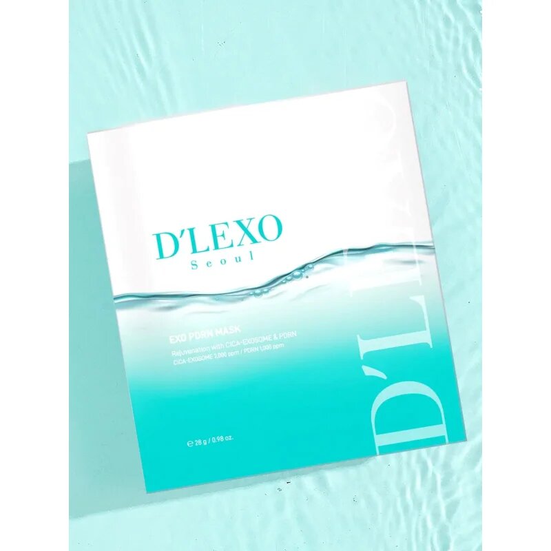 Dermaline D'LEXO Exo PDRN Mask платнена маска с подмладяващ ефект 10x28 гр.