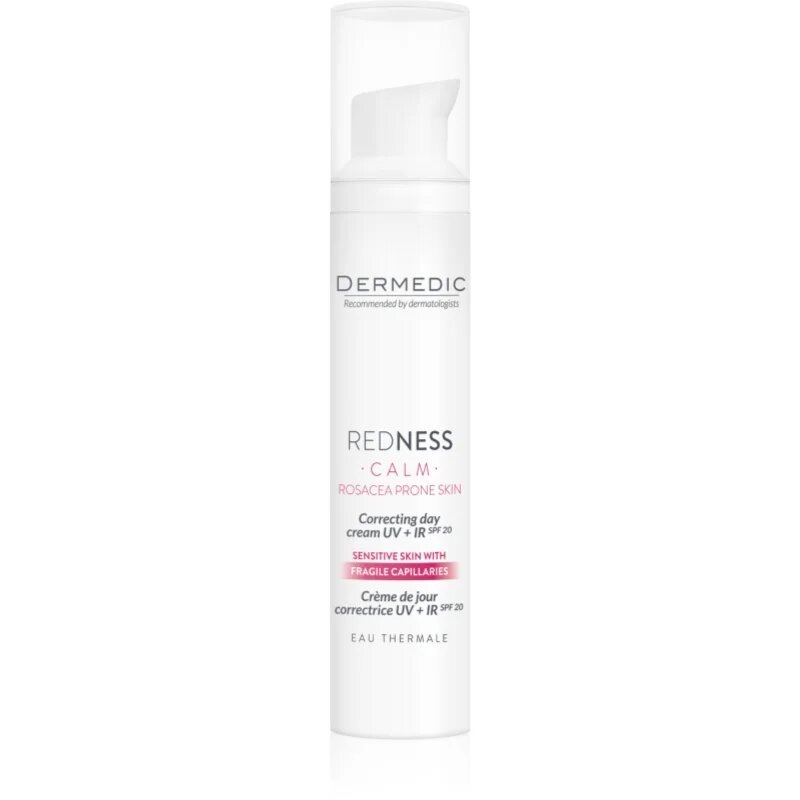 Dermedic Redness Calm коригиращ крем за чувствителна и зачервена кожа SPF 20 40 мл.