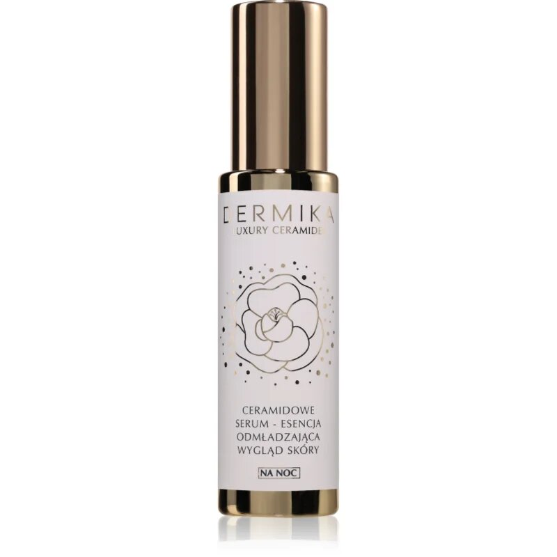 Dermika Luxury Ceramides подмладяващ серум за лице за нощ 60 мл.