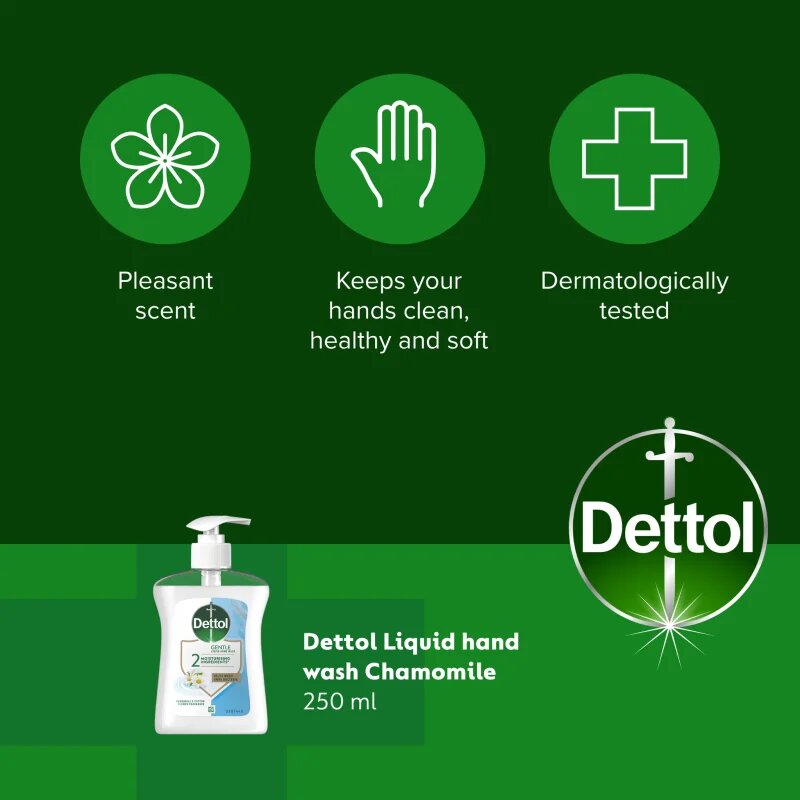 Dettol Soft on Skin Gentle Chamomile течен сапун за ръце 250 мл.