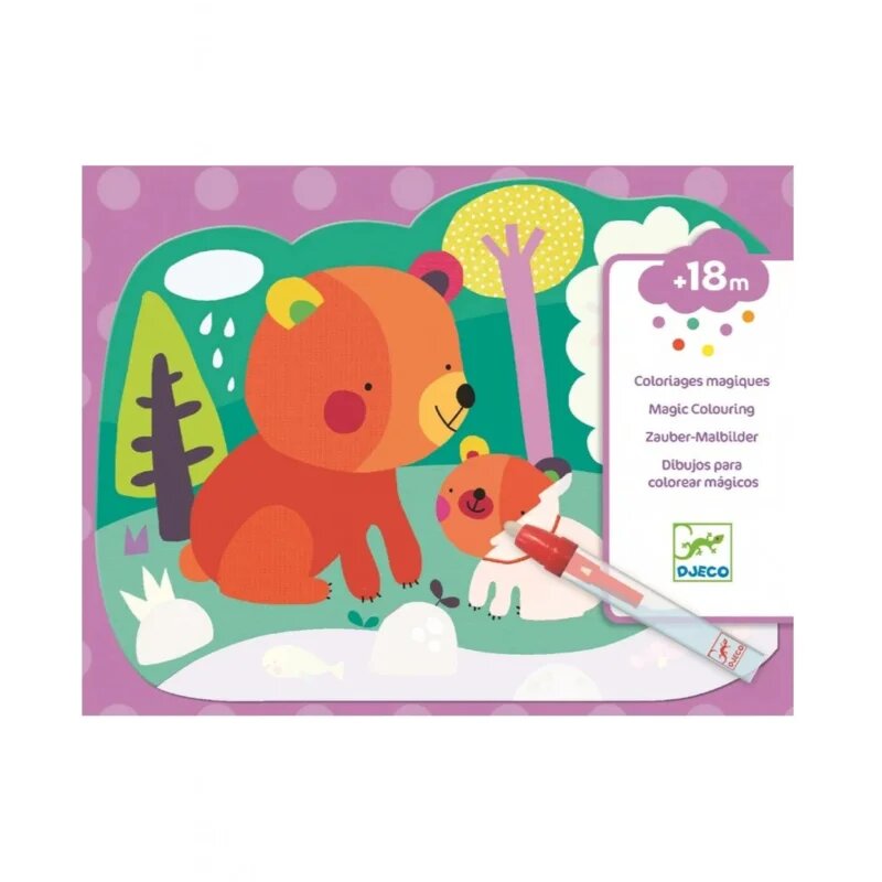 DJECO Magic Colouring книжки за оцветяване с вода 18m+ 1 бр.