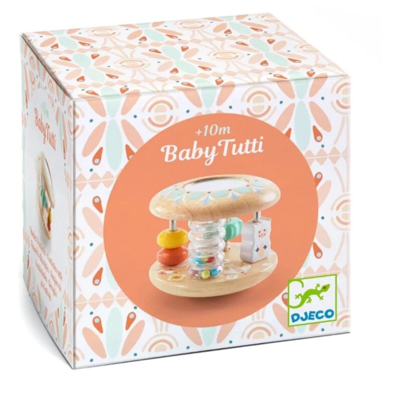 DJECO Rattle Baby Tutti дрънкалка от дърво 10m+ 1 бр.