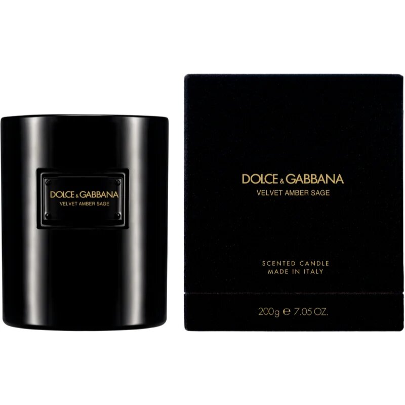 Dolce&Gabbana Velvet Amber Sage Scented Candle ароматна свещ 200 гр.