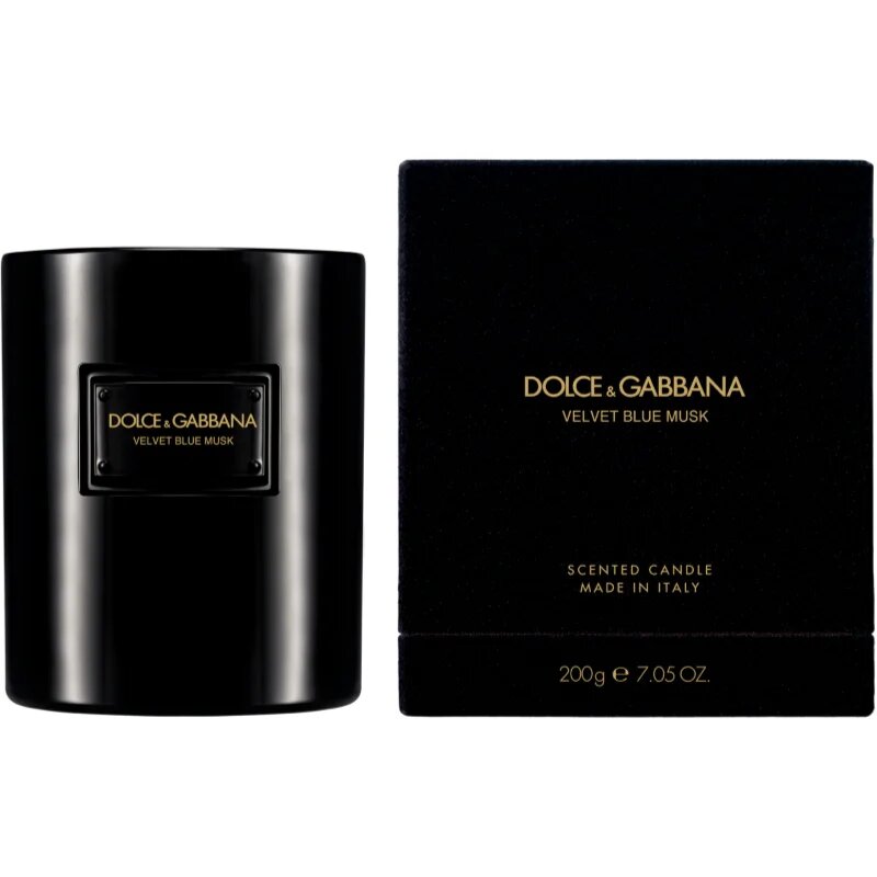 Dolce&Gabbana Velvet Blue Musk Scented Candle ароматна свещ 200 гр.