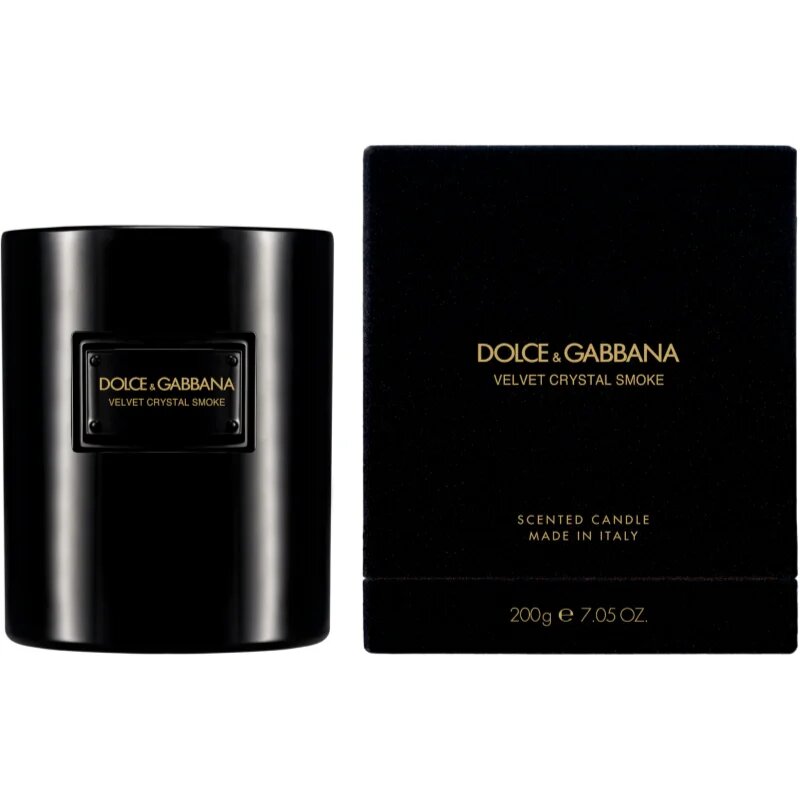 Dolce&Gabbana Velvet Crystal Smoke Scented Candle ароматна свещ 200 гр.