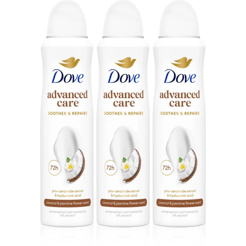 Dove Advanced Care Coconut & Jasmine Flower Scent комплект