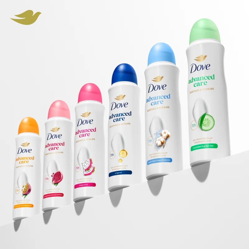 Dove Advanced Care Fresh Cotton and Sea Minerals антиперспирант спрей 150 мл.