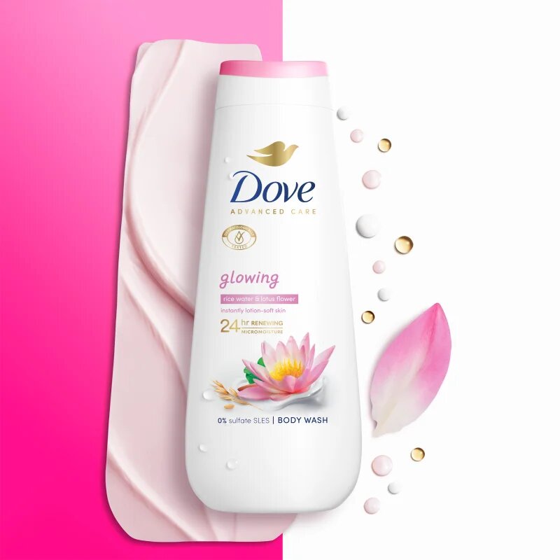 Dove Advanced Care Glowing хидратиращ душ гел 225 мл.