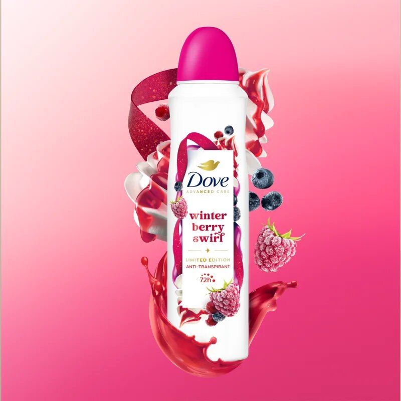 Dove Advanced Care Winter Berry антиперспирант спрей лимитирана версия 150 мл.