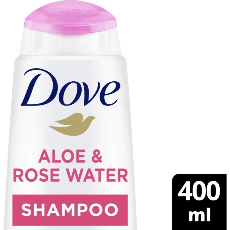 Dove Aloe & Rose Water шампоан за хидратация и блясък 400 мл.