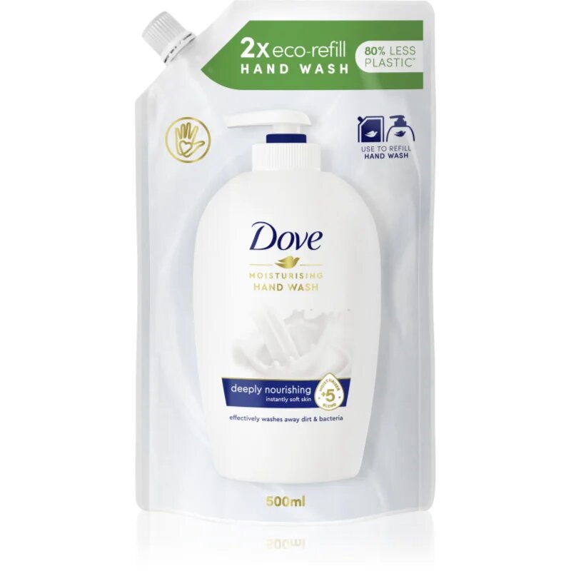Dove Deeply Nourishing течен сапун пълнител 500 мл.