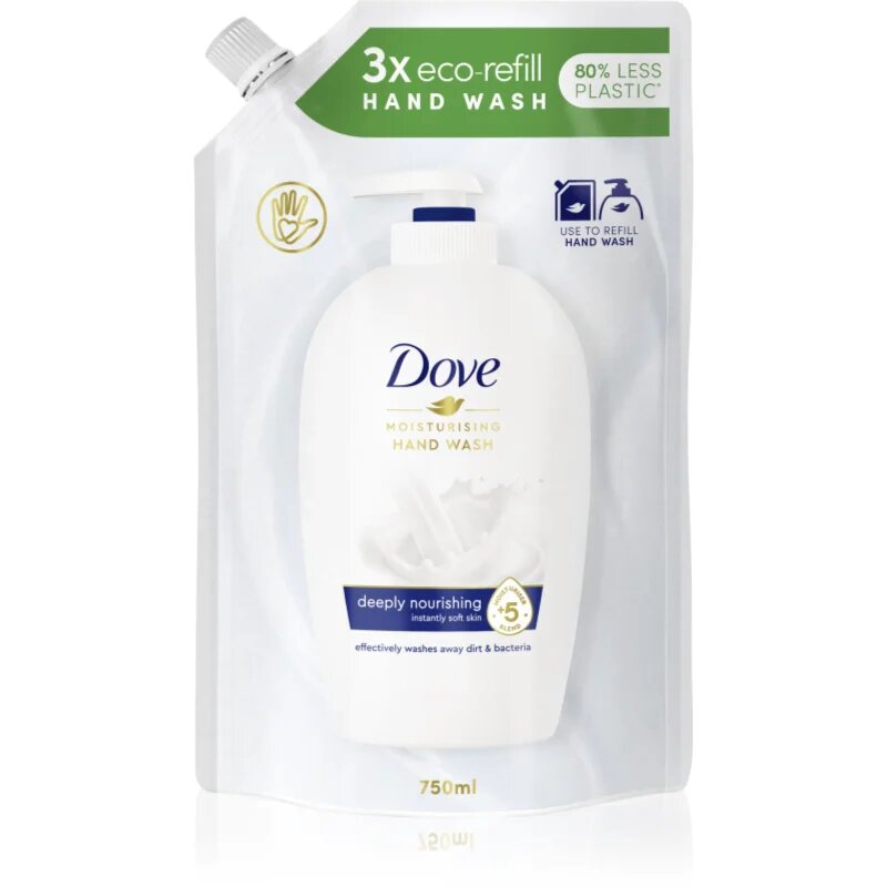 Dove Deeply Nourishing течен сапун пълнител 750 мл.