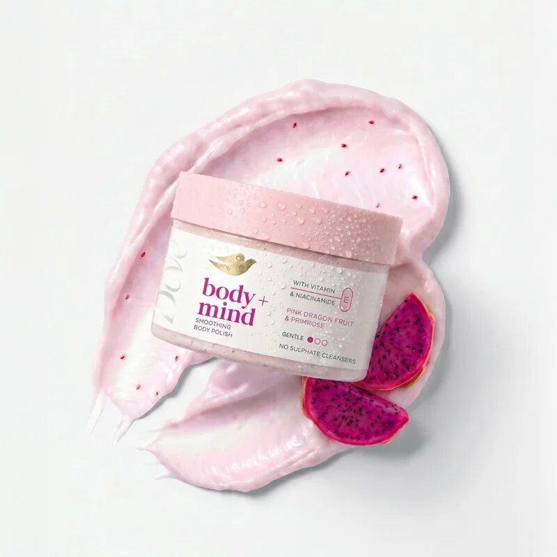 Dove Dragonfruit & Primrose пилинг за тяло 295 мл.