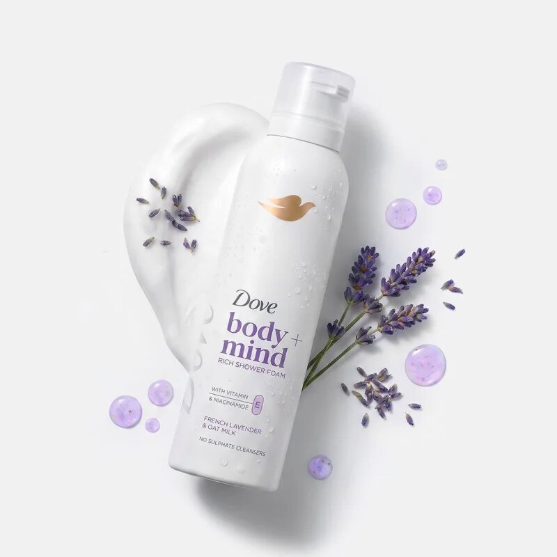Dove French Lavender & Oat Milk душ пяна 200 мл.